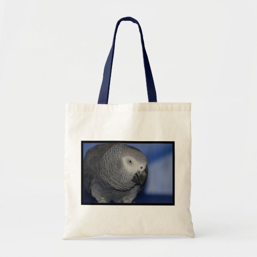 Tote Bag Perroquet gris (Devant)