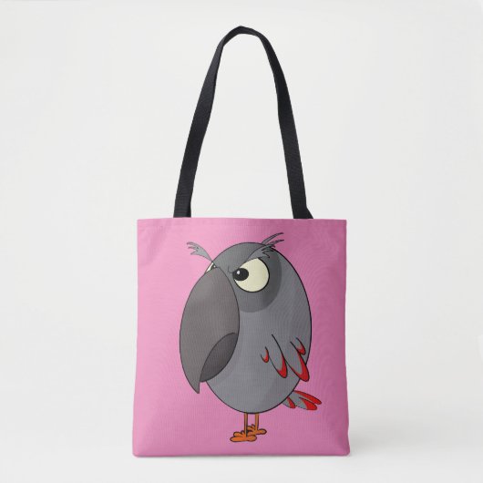 Tote Bag perroquet gris africain (Devant)