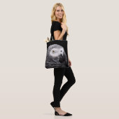 Tote Bag Perroquet Gris Africain (Sur le modèle)