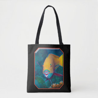 Tote Bag Perroquet - Maquillage saisissant ! Photo colorée