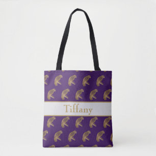 Tote Bag Perroquet Mignon Violet