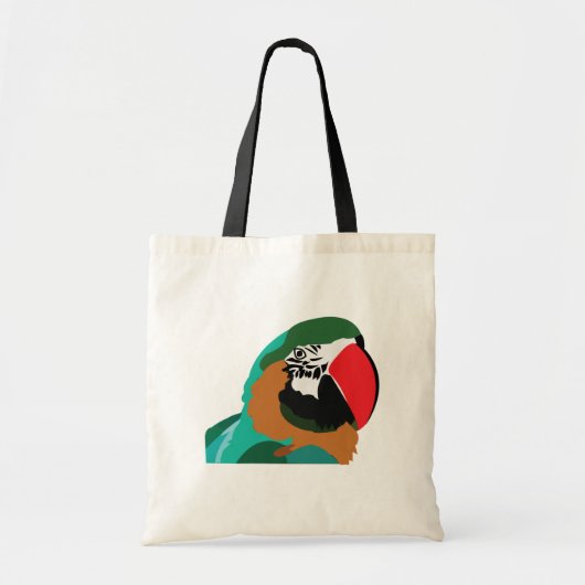 Tote Bag Perroquet Oiseau (Devant)