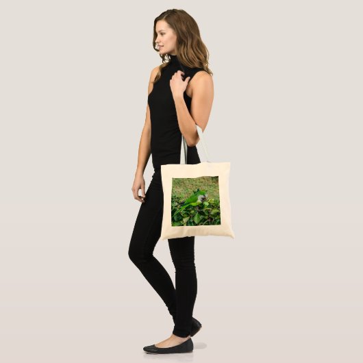 Tote Bag Perroquet vert (Devant (modèle))
