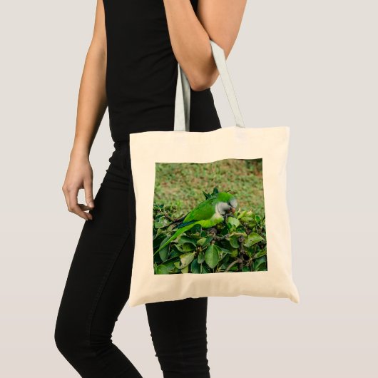Tote Bag Perroquet vert (Devant (produit))