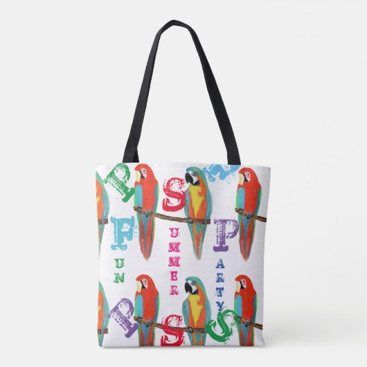 TOTE BAG PERROQUETS (Dos)