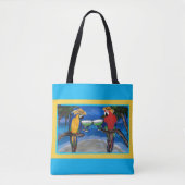 Tote Bag Perroquets de fête (Devant)