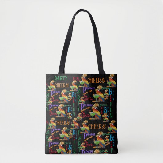 Tote Bag Perroquets de fête (Devant)