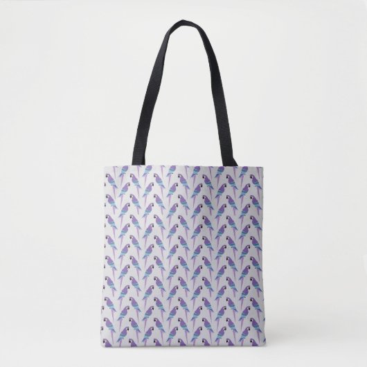 Tote Bag Perroquets pourpres (Devant)