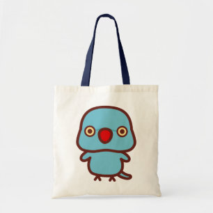 Tote Bag Perruche à collier femelle bleue
