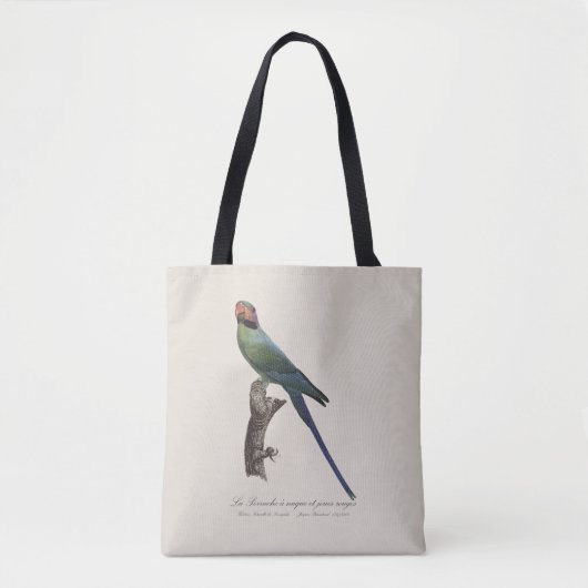 Tote Bag Perruche à longue queue, Psittacula Longicauda (Devant)