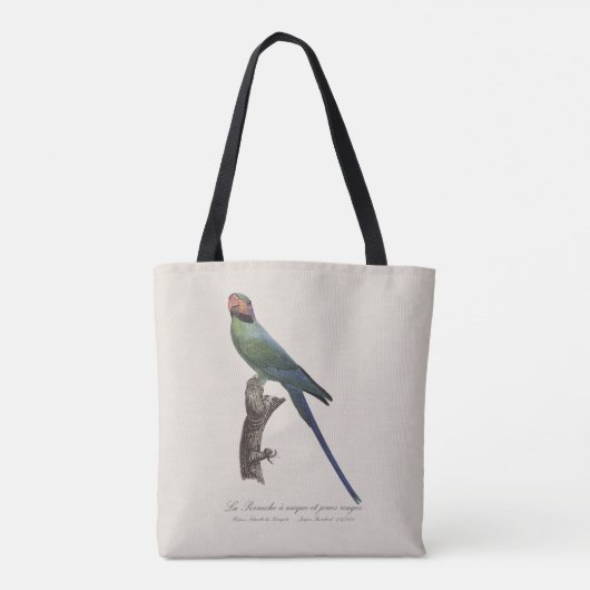 Tote Bag Perruche à longue queue, Psittacula Longicauda (Dos)