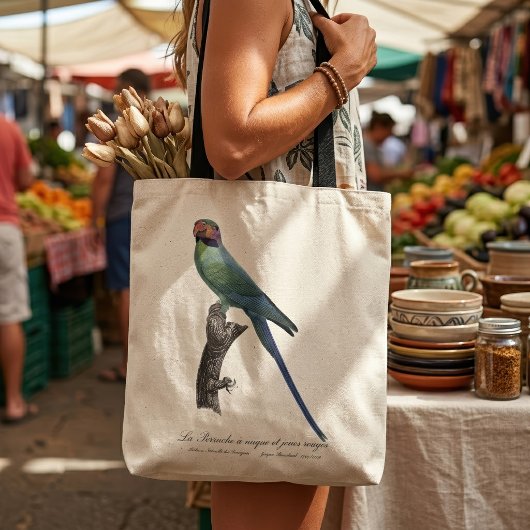 Tote Bag Perruche à longue queue, Psittacula Longicauda