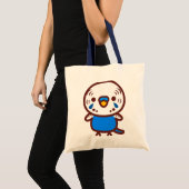 Tote Bag Perruche ondulée / mâle cobalt normal (Devant (produit))