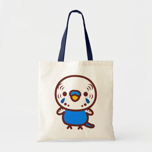 Tote Bag Perruche ondulée / mâle cobalt normal (Devant)