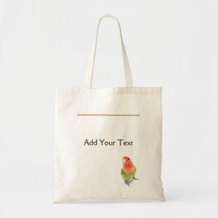 Tote Bag Perruche sur le blanc