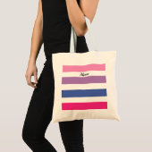 Tote Bag Personalisé Pink Purple (Devant (produit))