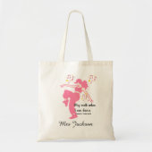 Tote Bag Personalised Dance Teacher, teacher's appreciation (Devant)