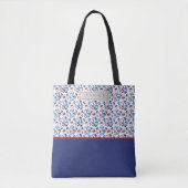 Tote Bag Personalized Aesthetic Patriotic Wildflowers (Devant)