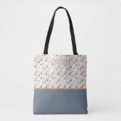 Tote Bag Personalized Aesthetic Patriotic Wildflowers (Devant)