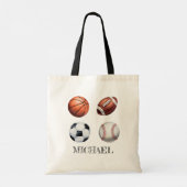 Tote Bag Personalized Basketball Baseball Football Soccer   (Dos)