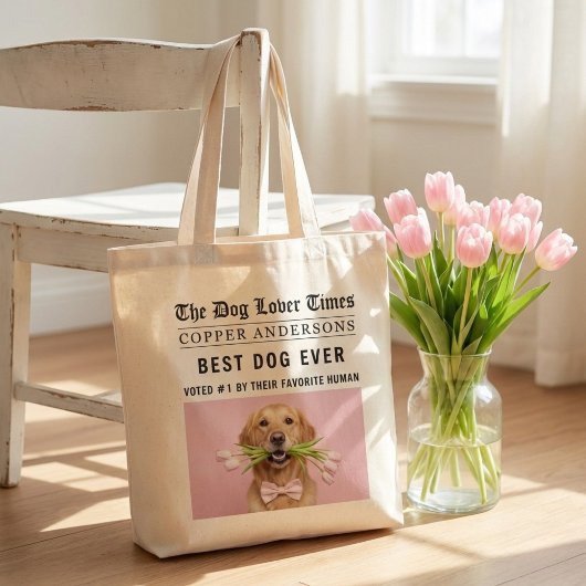 Tote Bag Personalized “Best Dog Ever” | Custom Dog