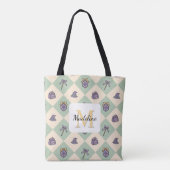 Tote Bag Personalized Bookish Girl Academy Wizard Green (Dos)