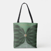 Tote Bag Personalized Botanical Tree Jewel Textile Illusion (Dos)