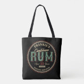 Tote Bag Personalized Caribbean Rum Liquor Bottle Label Bar (Dos)