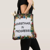 Tote Bag Personalized Christmas In Progress - (De près)