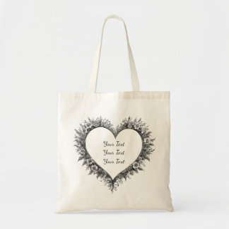 Tote Bag Personalized Classic Floral Heart Tote