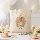 Tote Bag Personalized Easter Bunny Custom