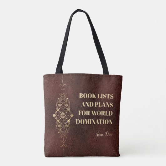 Tote Bag Personalized Funny Bookish Ornamental Polyester (Dos)