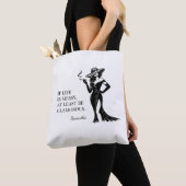 Tote Bag Personalized Glam Style Quote Design (De près)