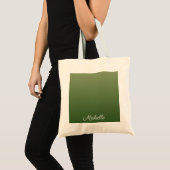 Tote Bag Personalized green (Devant (produit))