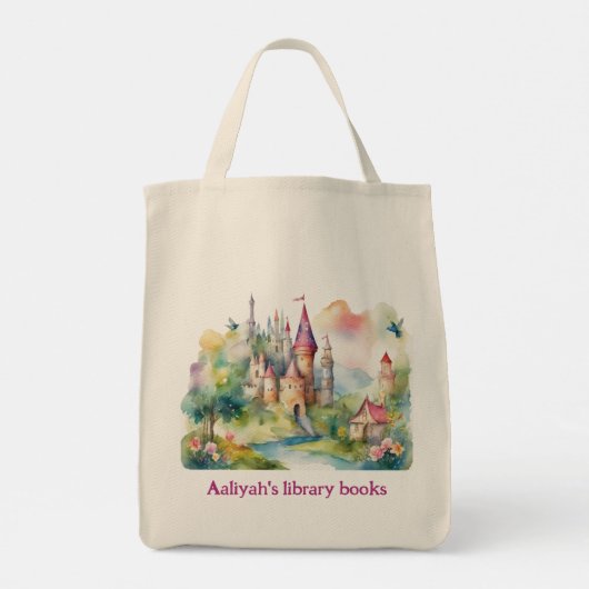 Tote Bag Personalized Kid's Castle Two Library Book (Dos)