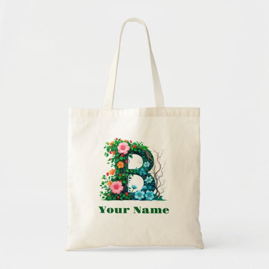 Tote Bag Personalized Letter B (Devant)