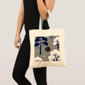 Tote Bag Personalized Modern Woodland Tree and Star Design (Devant (produit))