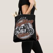 Tote Bag Personalized Motorcycle Legendary Rider Biker (De près)