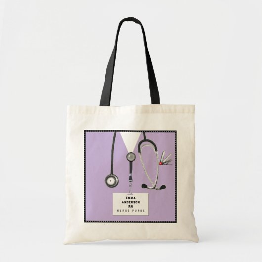 Tote Bag Personalized Nurse Gift Bag (Devant)