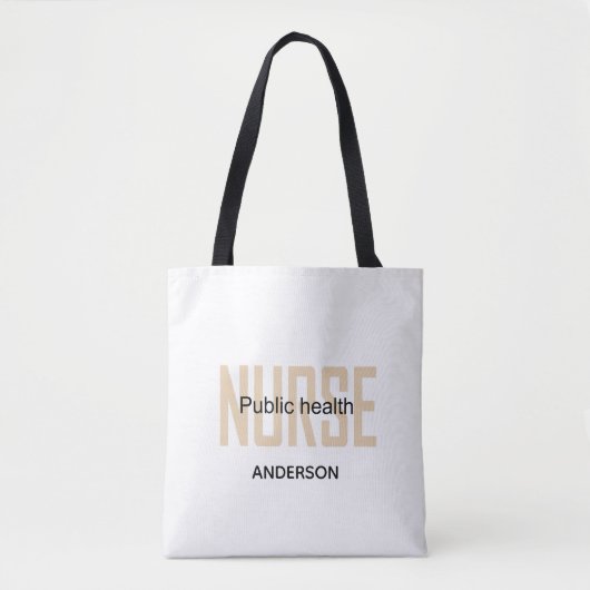 Tote Bag Personalized Public health nurse RN gifts (Devant)