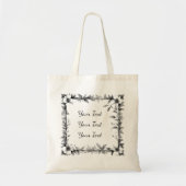 Tote Bag Personalized Rustic Floral Frame Tote (Devant)