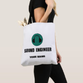 Tote Bag Personalized Sound Engineer Audio Engineering (De près)