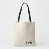 Tote Bag Personalized Tote,  Bridesmaid Gift, Custom Name  (Devant)