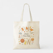 Tote Bag Personalized Watercolor Pastry Baking Bakery (Dos)