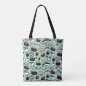 Tote Bag Personnage de Cute Sushi| Kawaii Sushi Motif (Dos)