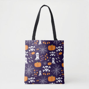 Tote Bag Personnages amusants et effrayants d'Halloween