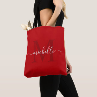 Tote Bag Personnalisable Crimson foncé Bourgogne rouge