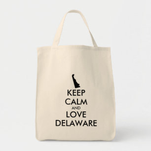 Tote Bag Personnalisable KEEP CALM et AMOUR DELAWARE