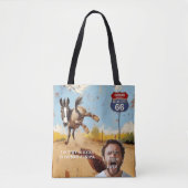 Tote Bag personnalisable, Oatman Donkey Route 66 (Devant)