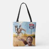 Tote Bag personnalisable, Oatman Donkey Route 66 (Dos)